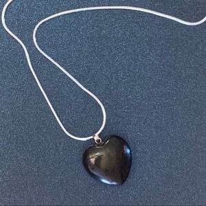 Shungite Heart Necklace